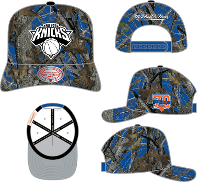 Mitchell & Ness New York Knicks Multi Quiet Blaze Pro Snapback Hat