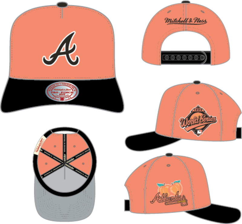 Mitchell & Ness Atlanta Braves Orange in the City Pro Snapback Hat