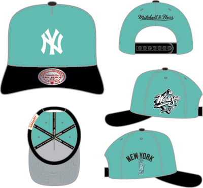 Mitchell & Ness New York Yankees Teal in the City Pro Snapback Hat