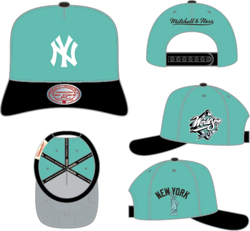 Mitchell & Ness New York Yankees Teal in the City Pro Snapback Hat