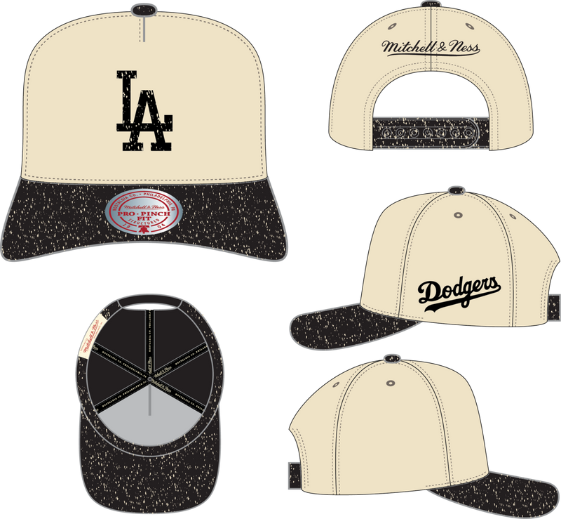 Mitchell & Ness Los Angeles Dodgers Cookies and Cream Pro Snapback Hat