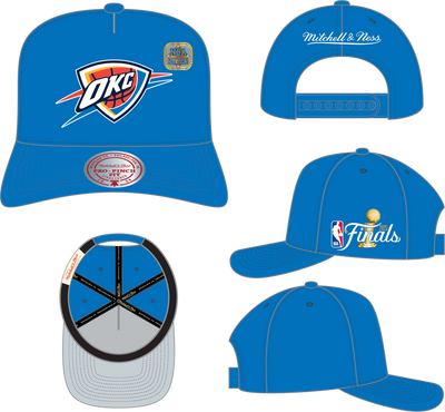Mitchell & Ness Oklahoma City Thunder Blue Legacy Made Champ Pro Snapback Hat