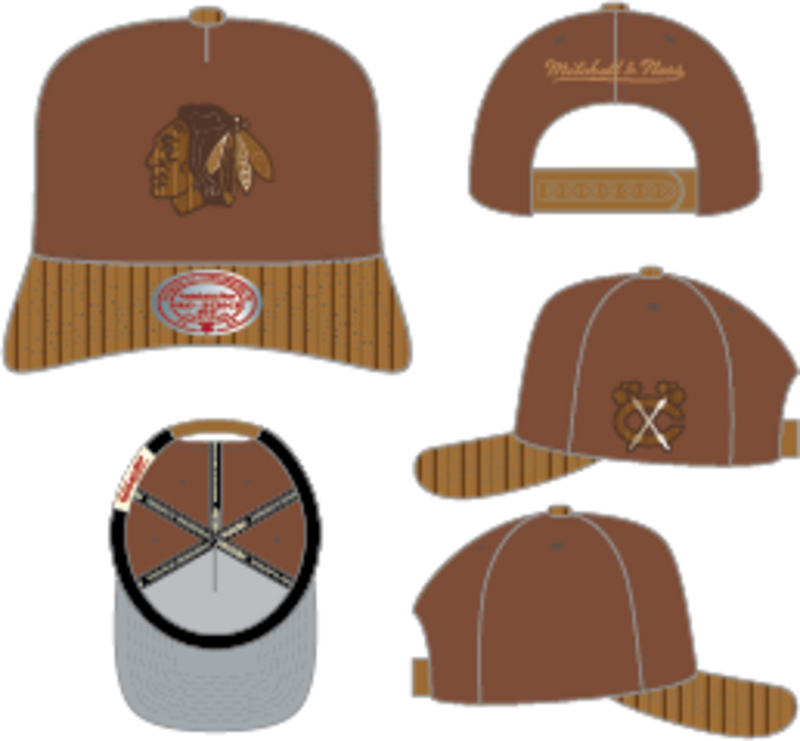 Mitchell & Ness Chicago Blackhawks Brown Caramel Cord Pro Snapback Hat