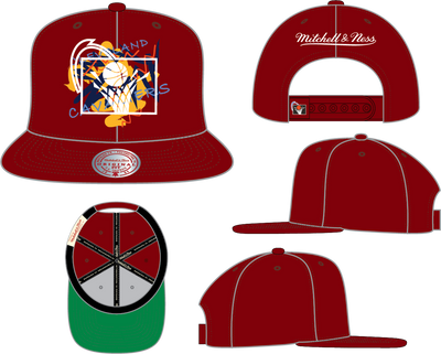 Mitchell & Ness Cleveland Cavaliers Red Fruit Loops Snapback Hat