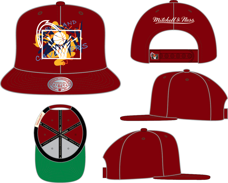 Mitchell & Ness Cleveland Cavaliers Red Fruit Loops Snapback Hat