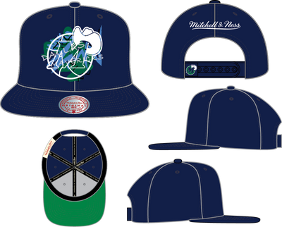 Mitchell & Ness Dallas Mavericks Navy Fruit Loops Snapback Hat