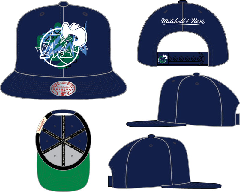 Mitchell & Ness Dallas Mavericks Navy Fruit Loops Snapback Hat
