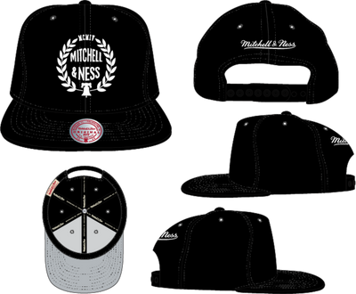 Mitchell & Ness Black Crest Snapback Hat