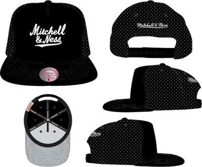 Mitchell & Ness Black Perfect Snapback Hat