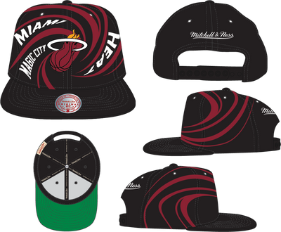 Mitchell & Ness Miami Heat Black Don't Get It Twisted Snapback Hat
