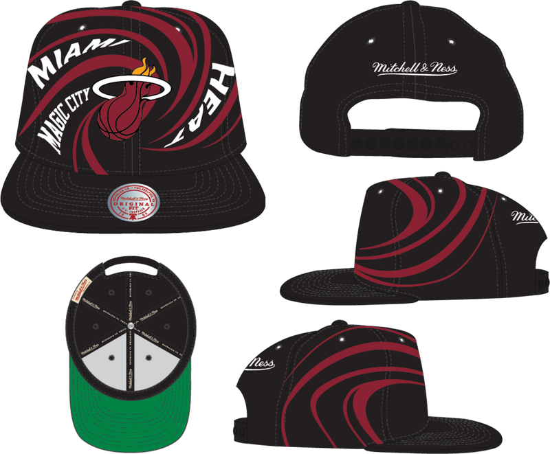 Mitchell & Ness Miami Heat Black Don't Get It Twisted Snapback Hat