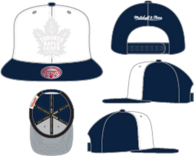 Mitchell & Ness Toronto Maple Leafs Navy Color Pop Snapback Hat