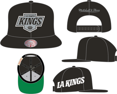 Mitchell & Ness Los Angeles Kings Black Playoff Win Snapback Hat