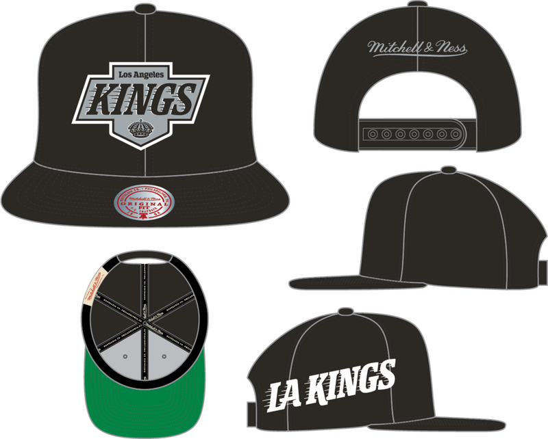Mitchell & Ness Los Angeles Kings Black Playoff Win Snapback Hat