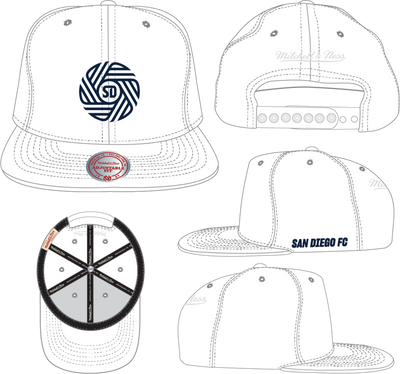 Mitchell & Ness San Diego FC White the Flow Sb Sd