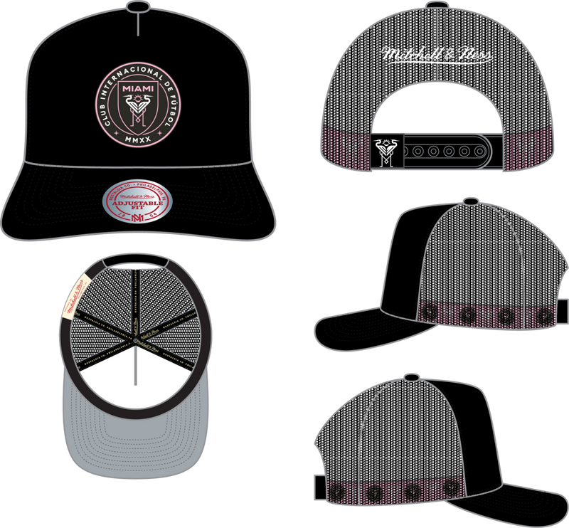 Mitchell & Ness Inter Miami CF Black Hidden Trucker Hat