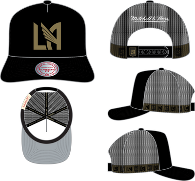 Mitchell & Ness Los Angeles FC Black Hidden Trucker Hat Lafc