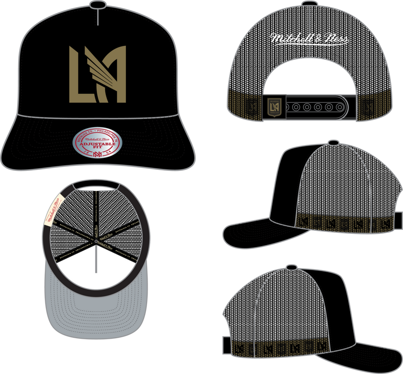 Mitchell & Ness Los Angeles FC Black Hidden Trucker Hat Lafc