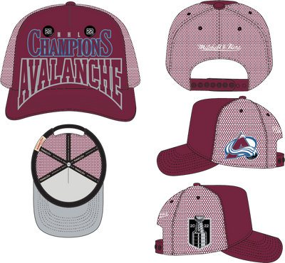 Mitchell & Ness Colorado Avalanche Maroon Big Champ Trucker Hat