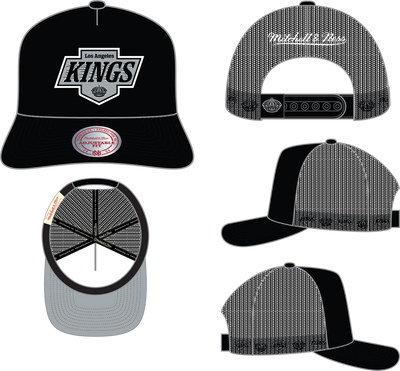 Mitchell & Ness Los Angeles Kings Black Hidden Trucker Hat