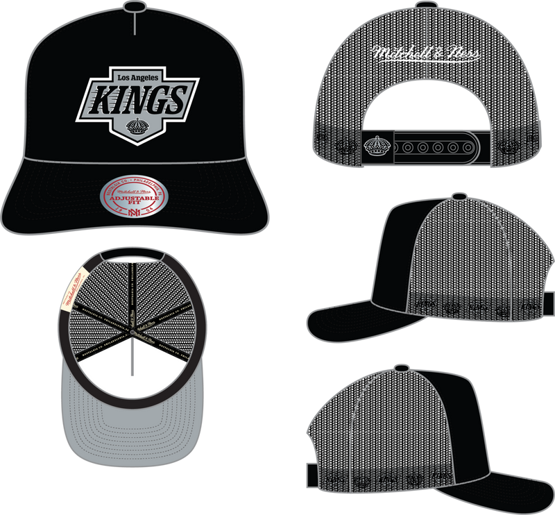 Mitchell & Ness Los Angeles Kings Black Hidden Trucker Hat