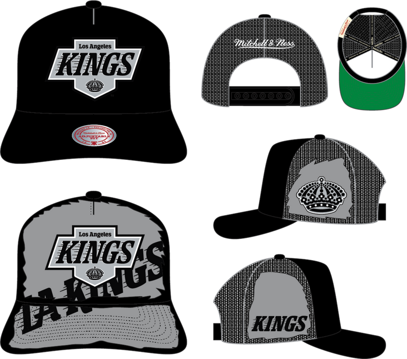 Mitchell & Ness Los Angeles Kings Black Tremor Trucker Hat