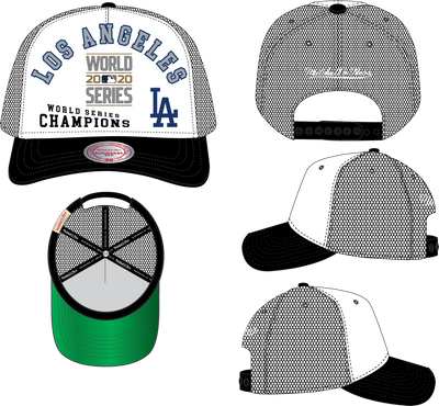 Mitchell & Ness Los Angeles Dodgers White Champ Remix Trucker Hat
