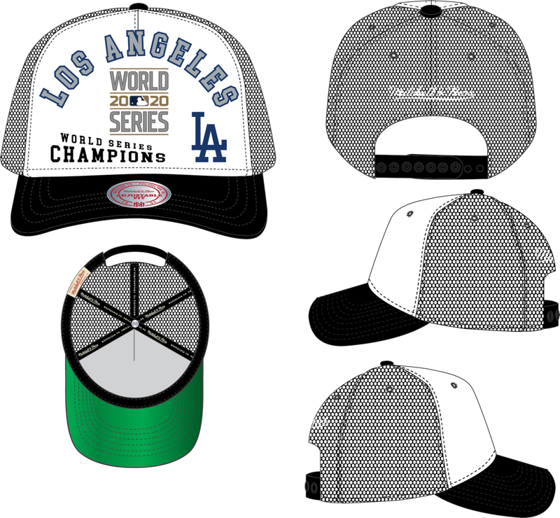 Mitchell & Ness Los Angeles Dodgers White Champ Remix Trucker Hat