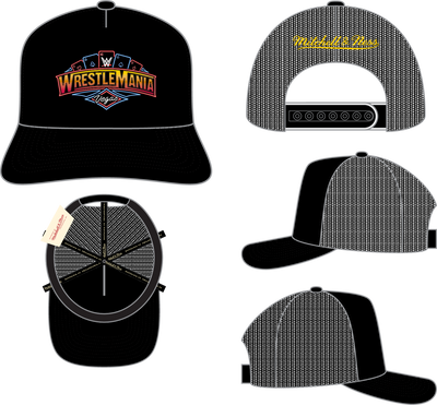 Mitchell & Ness WrestleMania Black 41 Trucker Hat