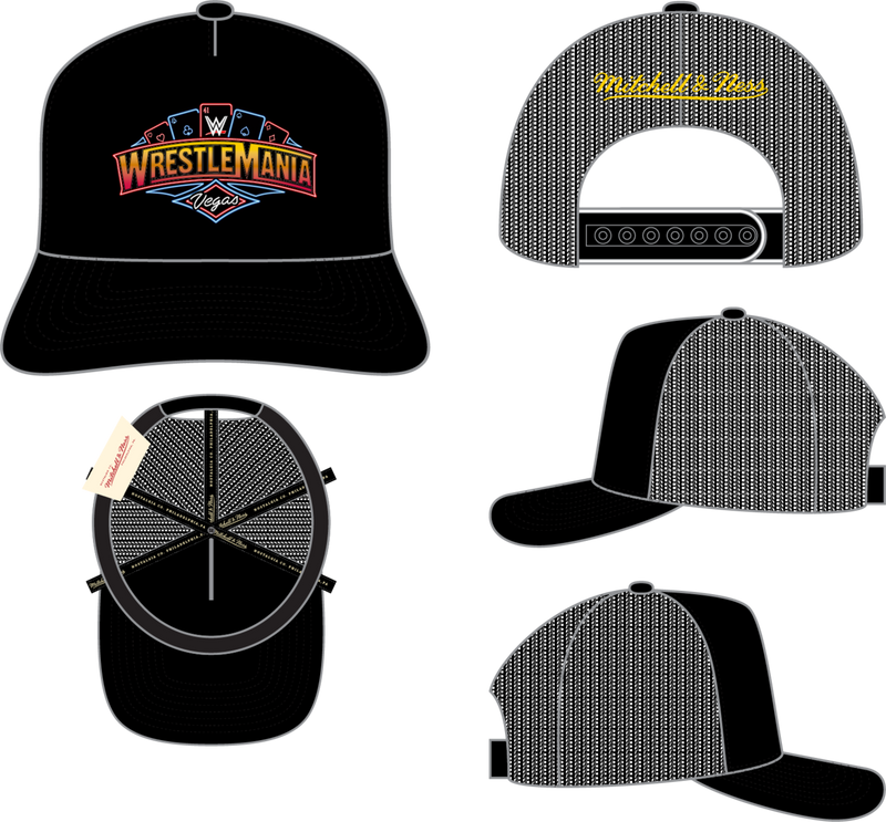 Mitchell & Ness WrestleMania Black 41 Trucker Hat