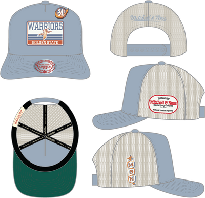 Mitchell & Ness Golden State Warriors Blue/Grey Full Court Fuel