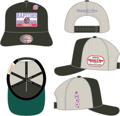 Mitchell & Ness Toronto Raptors Black/Grey Full Court Fuel