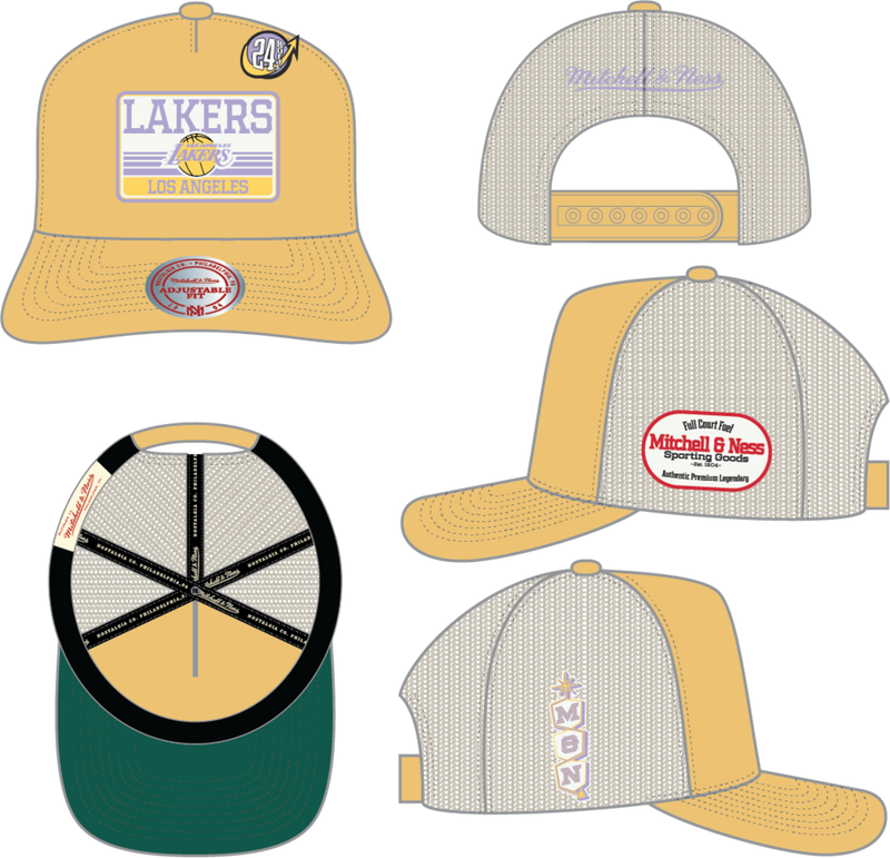 Mitchell & Ness Los Angeles Lakers Yellow/Grey Full Court Fuel
