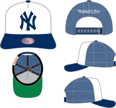 Mitchell & Ness New York Yankees White Print It Trucker Hat
