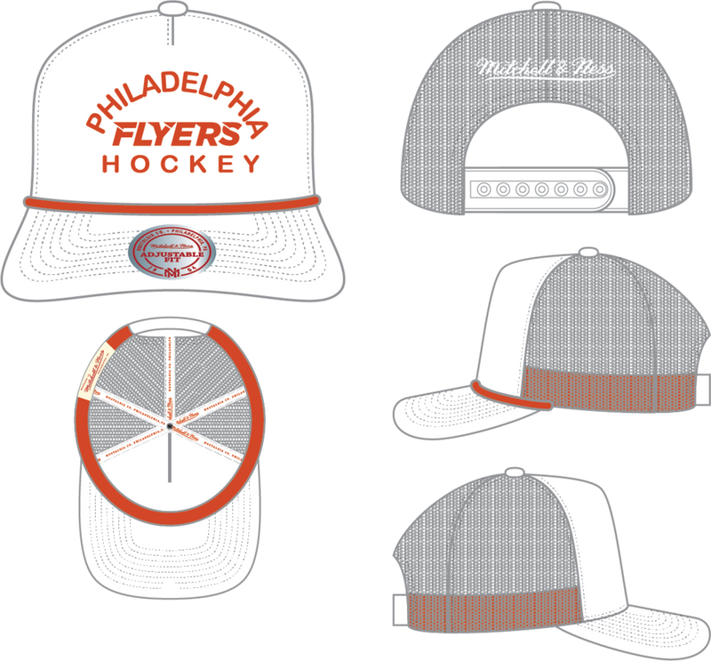 Mitchell & Ness Philadelphia Flyers Fresh White Trucker Hat