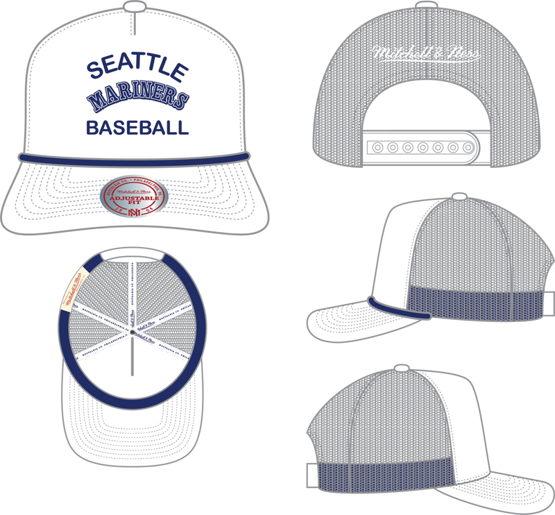 Mitchell & Ness Seattle Mariners Cooperstown Fresh White Trucker Hat