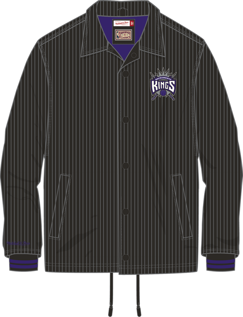 Mitchell & Ness Sacramento Kings Black Off the Bus Corduroy Coaches Jacket