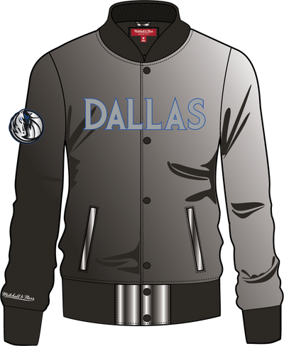Mitchell & Ness Women's Dallas Mavericks Black Satin Jacket