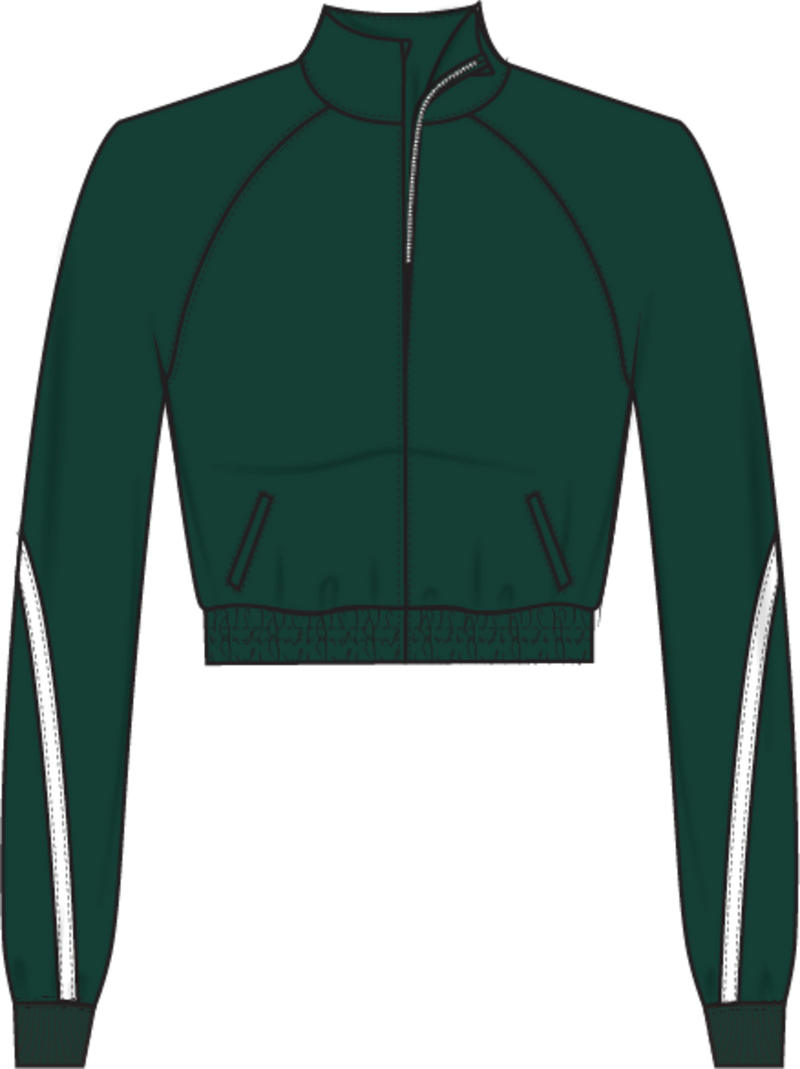 Women's Mitchell & Ness Dark Green M&N Jasmine Knit Hat Jacket