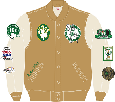 Mitchell & Ness Boston Celtics Dusted Collection Varsity Jacket