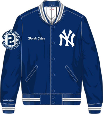 Mitchell & Ness Derek Jeter New York Yankees Navy Player Collection Lightweight Satin Jacket