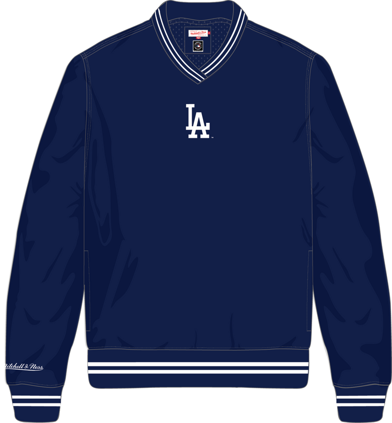 Mitchell & Ness Los Angeles Dodgers Royal Insignia Collection Nylon Pullover Jacket