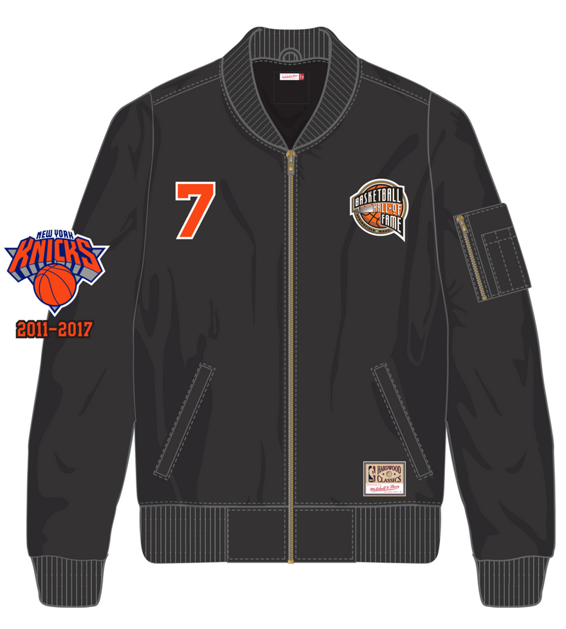 Mitchell & Ness Carmelo Anthony New York Knicks Black Ultimate Player Jacket