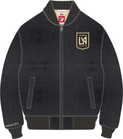 Mitchell & Ness Los Angeles FC Black Cookies and Cream Bomber Jacket Lafc