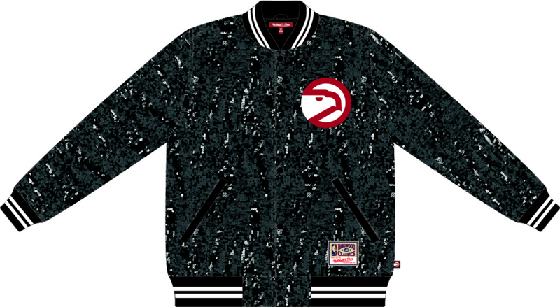 Mitchell & Ness Women's Atlanta Hawks Black Sequin Varsity
