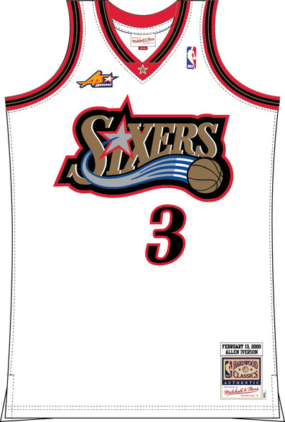 Allen Iverson Philadelphia 76ers Mitchell & Ness 2000 NBA All-Star Game Authentic Jersey - White