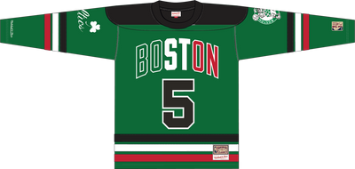 Mitchell & Ness Kevin Garnett Boston Celtics Green Maxxed Out Fashion Hockey Jersey