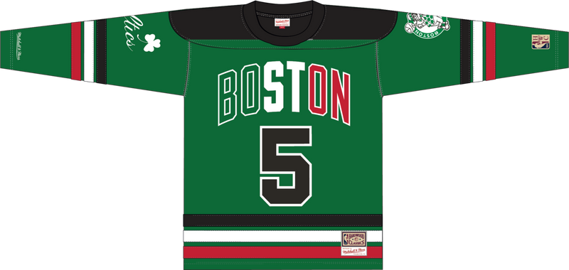 Mitchell & Ness Kevin Garnett Boston Celtics Green Maxxed Out Fashion Hockey Jersey
