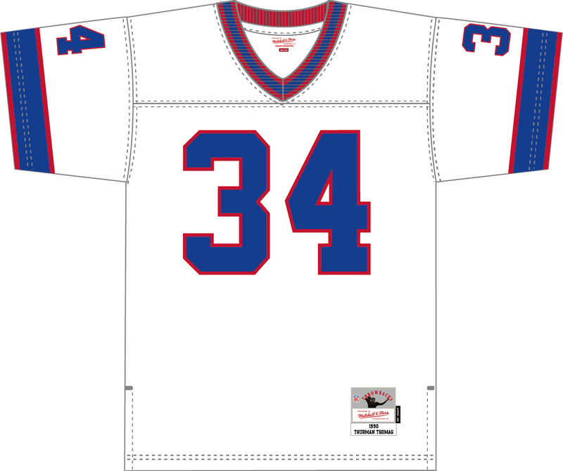 Mitchell & Ness Thurman Thomas Buffalo Bills 1990 White Jersey