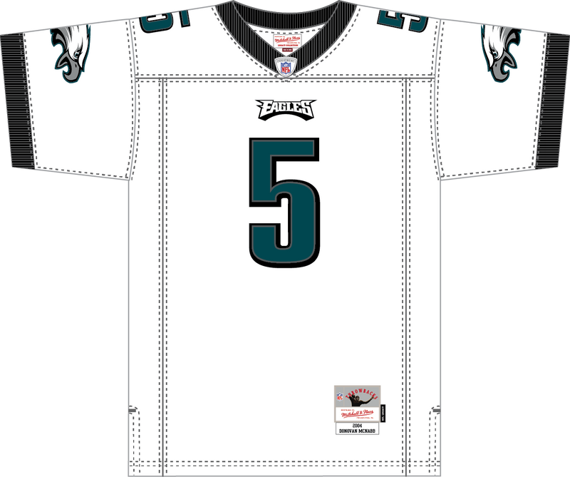 Mitchell & Ness Donovan Mcnabb Philadelphia Eagles 2004 White Jersey